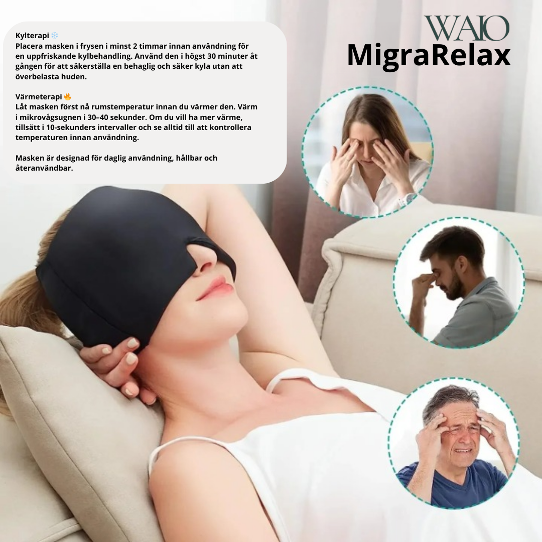 MigraRelax - Huvuvärk- och migränmask